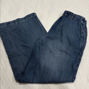 Casual Blue Denim wide leg Jean